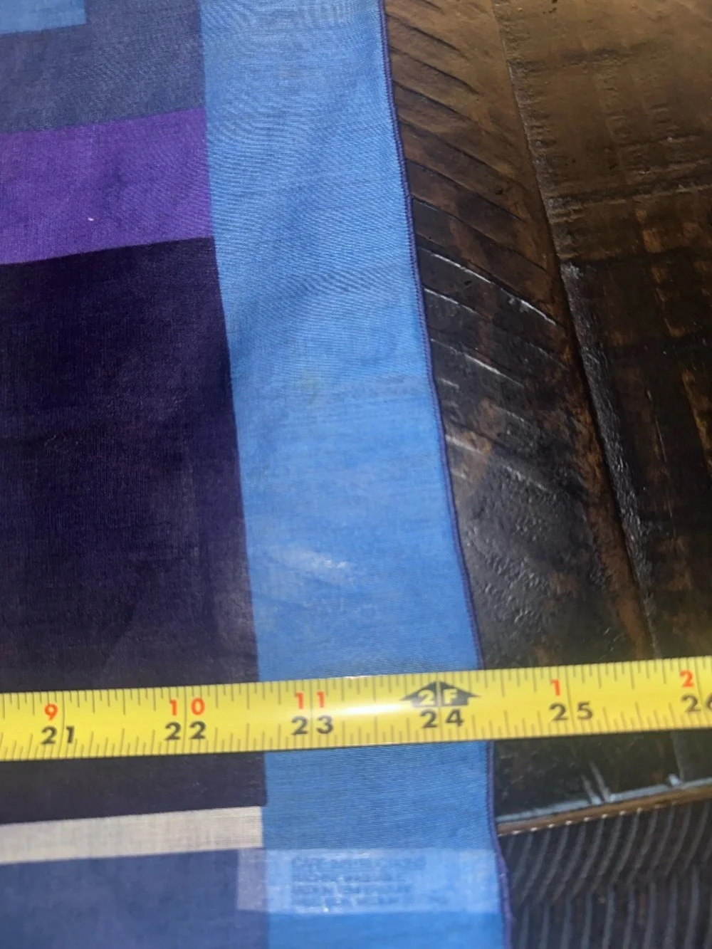 Vintage Nasharr Freres 1970s Geometric square scarf ~ Cotton